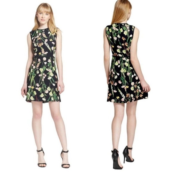 Victoria Beckham for Target Black Floral Dress Small NWT - Picture 2 of 14